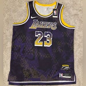 Nike Dri Fit NBA Los Angeles Lakers LeBron James Select Series Jersey Mens XL